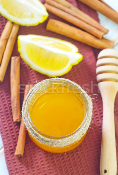 Miel limón frutas color desayuno postre Foto stock © tycoon