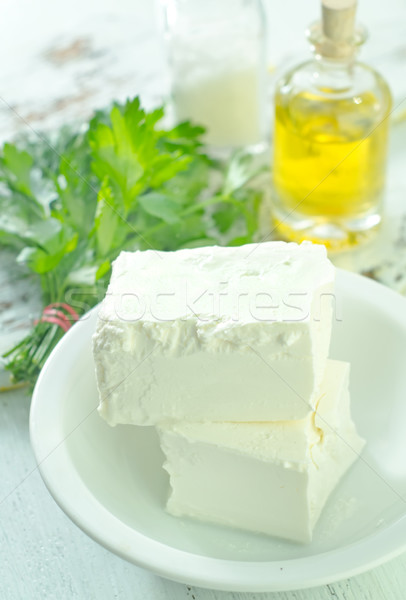 Voedsel restaurant kaas melk ontbijt Stockfoto © tycoon