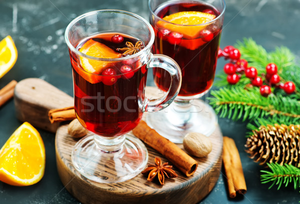 Noël boire fruits épices vin [[stock_photo]] © tycoon