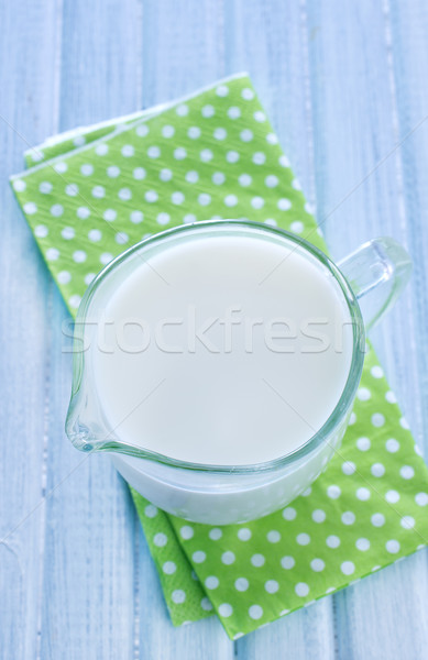 Frischmilch Glas Kuh Milch Essen Kochen Stock foto © tycoon