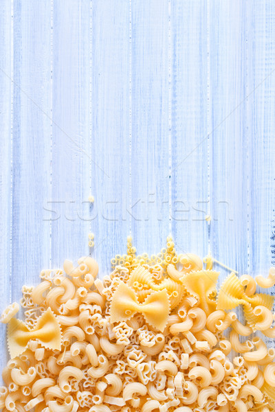 Pasta Essen Holz Licht Gesundheit Stock foto © tycoon