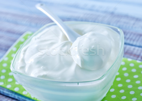 Kwaśny żywności tabeli mleka ciemne biały Zdjęcia stock © tycoon