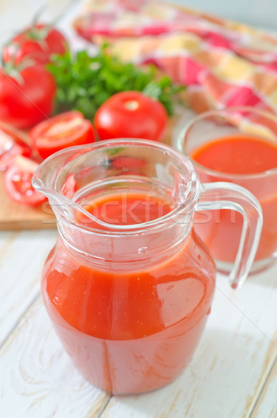 Tomatensap hout blad drinken Rood plant Stockfoto © tycoon