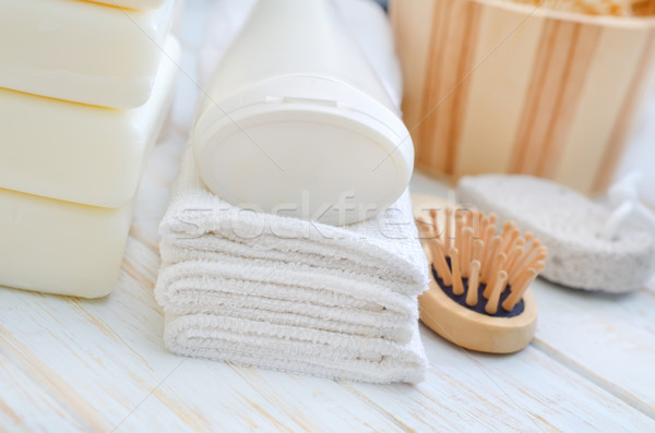 towels and shampoo Stock photo © tycoon