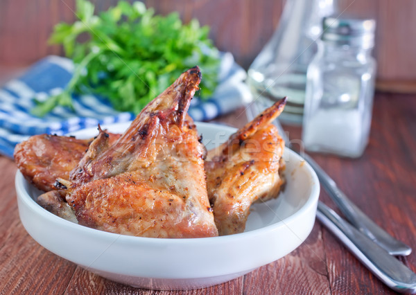 fried chicken wings Stock photo © tycoon