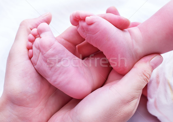 feets of newborn baby Stock photo © tycoon