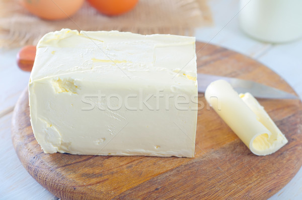 Margarin otthon tojás konyha asztal kövér Stock fotó © tycoon