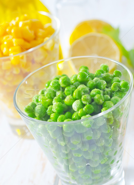 綠色 豌豆 花 食品 孩子 葉 商業照片 © tycoon