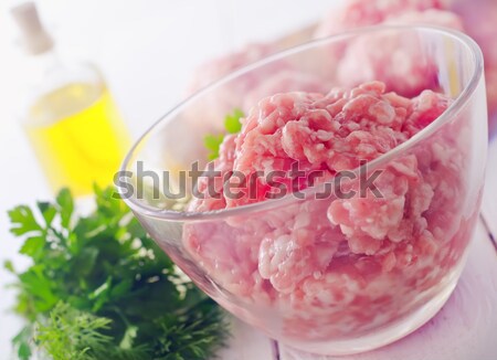 Brut viande alimentaire sang restaurant poivre [[stock_photo]] © tycoon