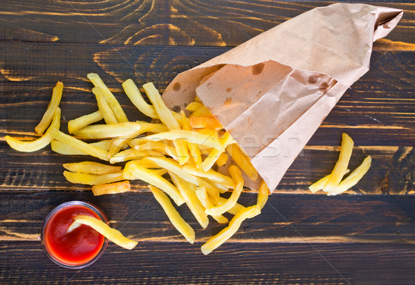 Potatoes fries Stock photo © tycoon