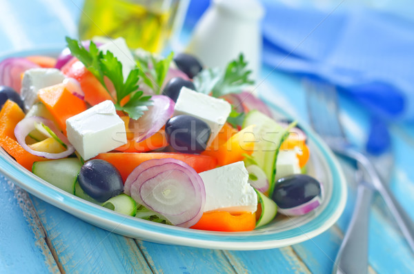 greek salad Stock photo © tycoon