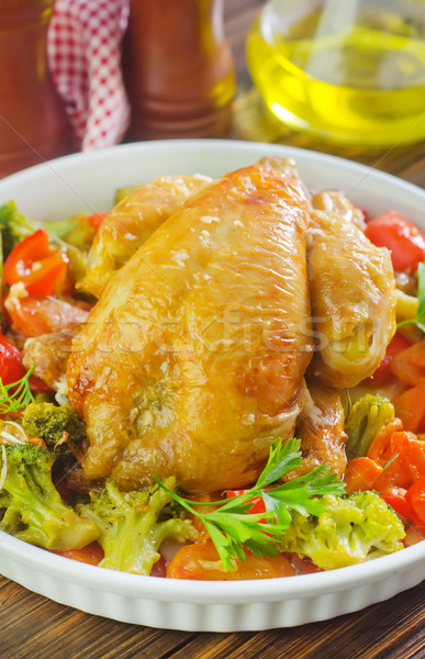 baked chicken Stock photo © tycoon