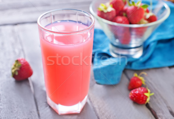strawberry juice Stock photo © tycoon