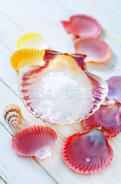 sea salt and shells Stock photo © tycoon