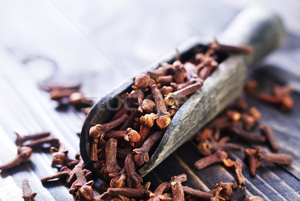 Kruidnagel tabel aroma Spice hout medische Stockfoto © tycoon