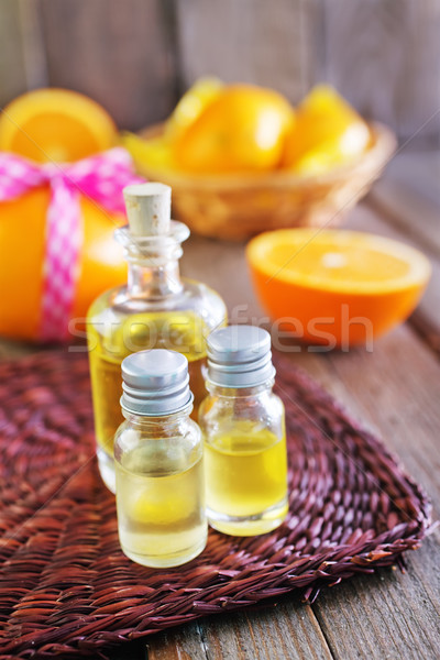 Aroma olaj üveg asztal test egészség Stock fotó © tycoon