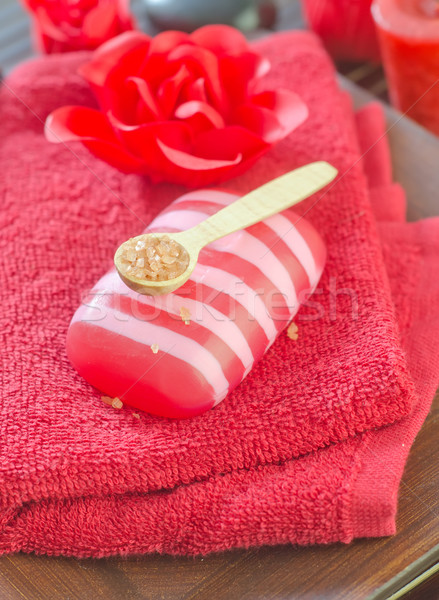 Red soap Stock photo © tycoon