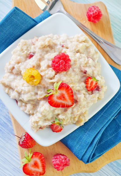 oat flakes with berries Stock photo © tycoon