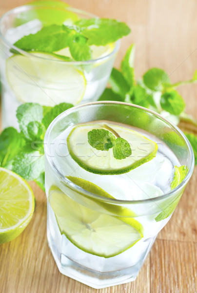 Mojito verre bar boire citron jus [[stock_photo]] © tycoon