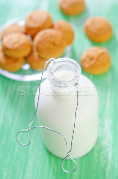 milk with cookies Stock photo © tycoon