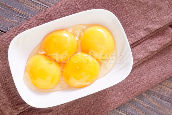 yolks Stock photo © tycoon