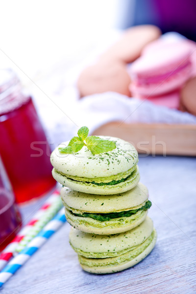 Zdjęcia stock: Cookie · tabeli · kolor · czekolady · ciasto · pomarańczowy