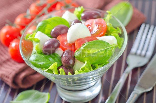 Капрезе фрукты нефть Салат томатный оливкового Сток-фото © tycoon
