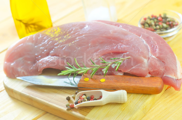 Carne cozinha verde jantar músculo Foto stock © tycoon