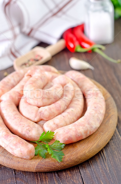 raw sausages Stock photo © tycoon