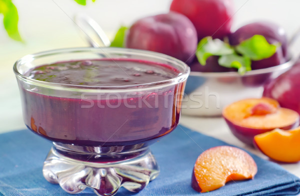 Stock photo: plum jam