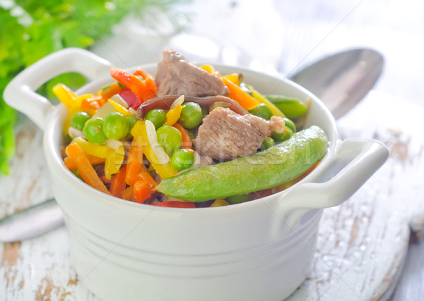 baked vegetables with meat Stock photo © tycoon