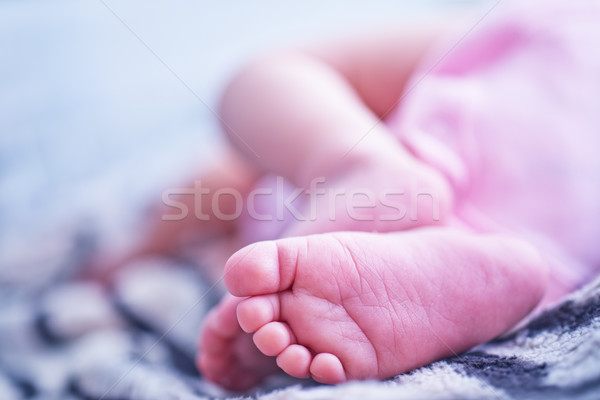 Bose stopy baby stóp stóp dziewczynka dziecko Zdjęcia stock © tycoon