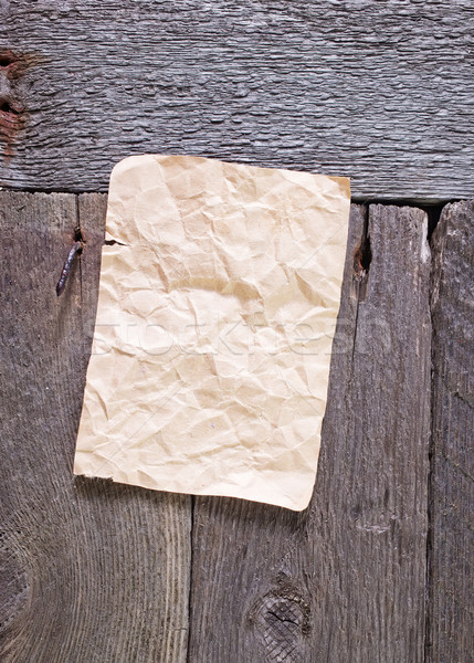 старой бумаги сведению текстуры древесины искусства письме Сток-фото © tycoon