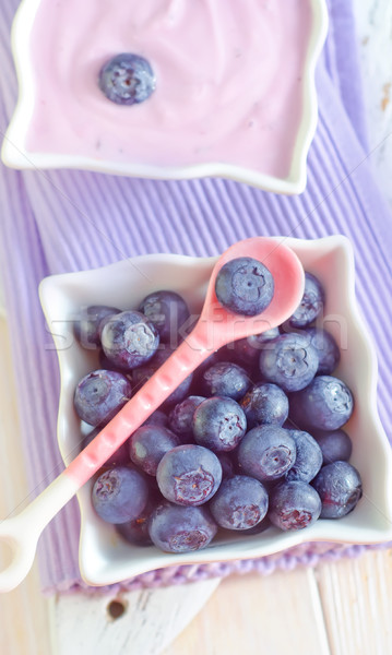 blueberry and yogurt Stock photo © tycoon