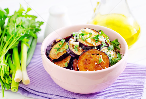 Sült zöld fehér szakács eszik friss Stock fotó © tycoon