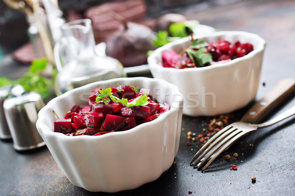 Salade gekookt voedsel blad tabel diner Stockfoto © tycoon