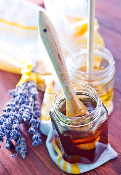 Honing hout gezondheid achtergrond plaat kleur Stockfoto © tycoon