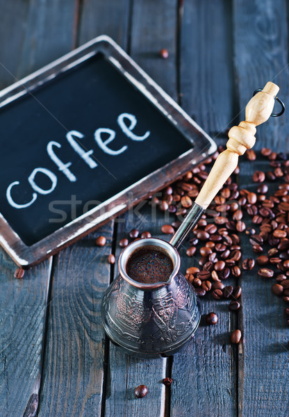 кофе кофе деревянный стол пить расслабиться сумку Сток-фото © tycoon