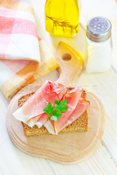 sandwich with ham Stock photo © tycoon