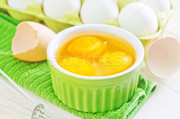 сырой яйца Пасху продовольствие яйцо куриные Сток-фото © tycoon