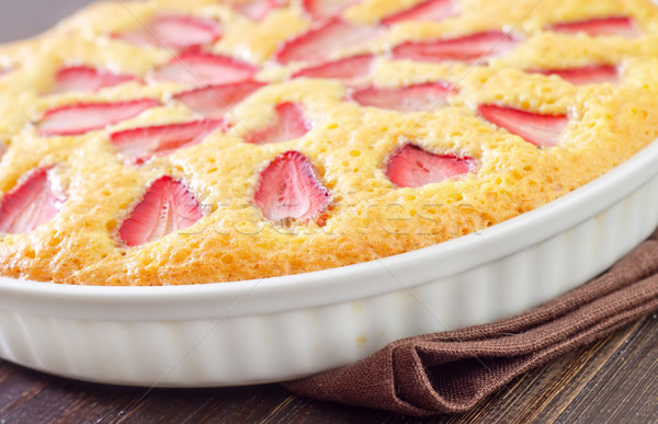 pie with strawberry Stock photo © tycoon