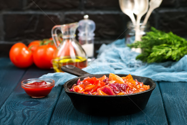 Groenten saus tomatensaus schaal keuken Stockfoto © tycoon