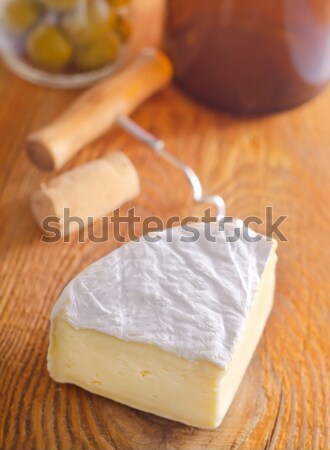 Manteiga comida azul pão leite Óleo Foto stock © tycoon