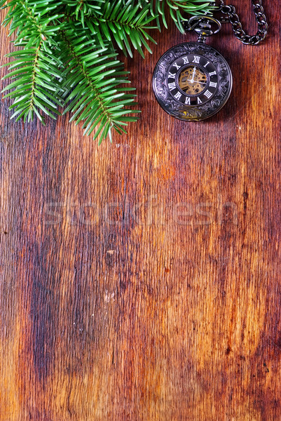 Noël décoration table fond sombre wallpaper [[stock_photo]] © tycoon