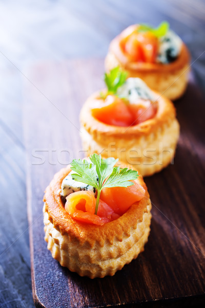 tartalets with fish Stock photo © tycoon