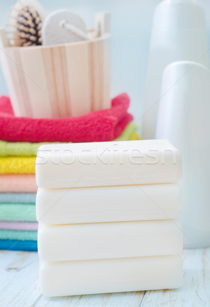 soap and towels Stock photo © tycoon