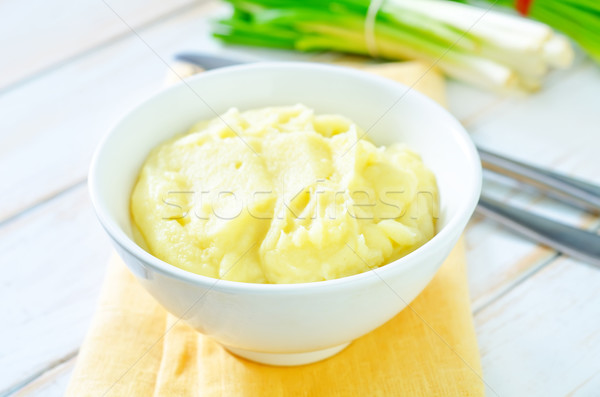 Krumpli fa zöld tányér villa friss Stock fotó © tycoon