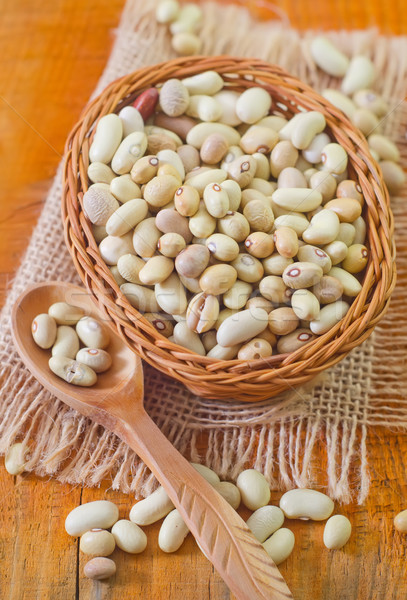 raw beans Stock photo © tycoon