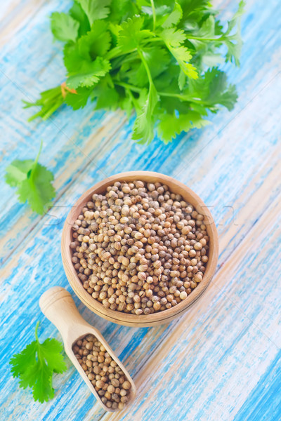 [[stock_photo]]: Coriandre · alimentaire · feuille · cuisson · bord · indian