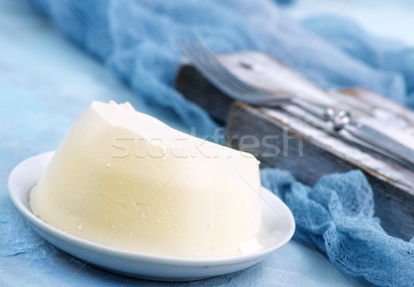чаши таблице сыра приготовления коттедж мягкой Сток-фото © tycoon